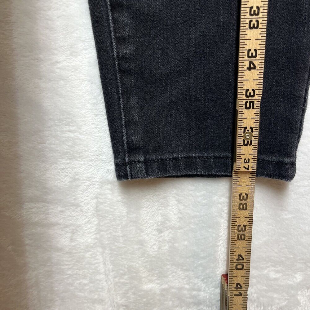 Soft‎ Surroundings Pull On Jeans Womens Medium Stretch Waist Black Wash Cropped - Picture 6 of 8